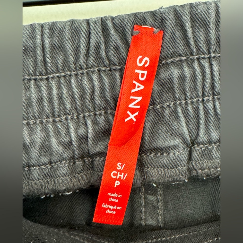 SPANX Womens Washed Black Jogger Stretch Pants - Size Small - Picture 8 of 8